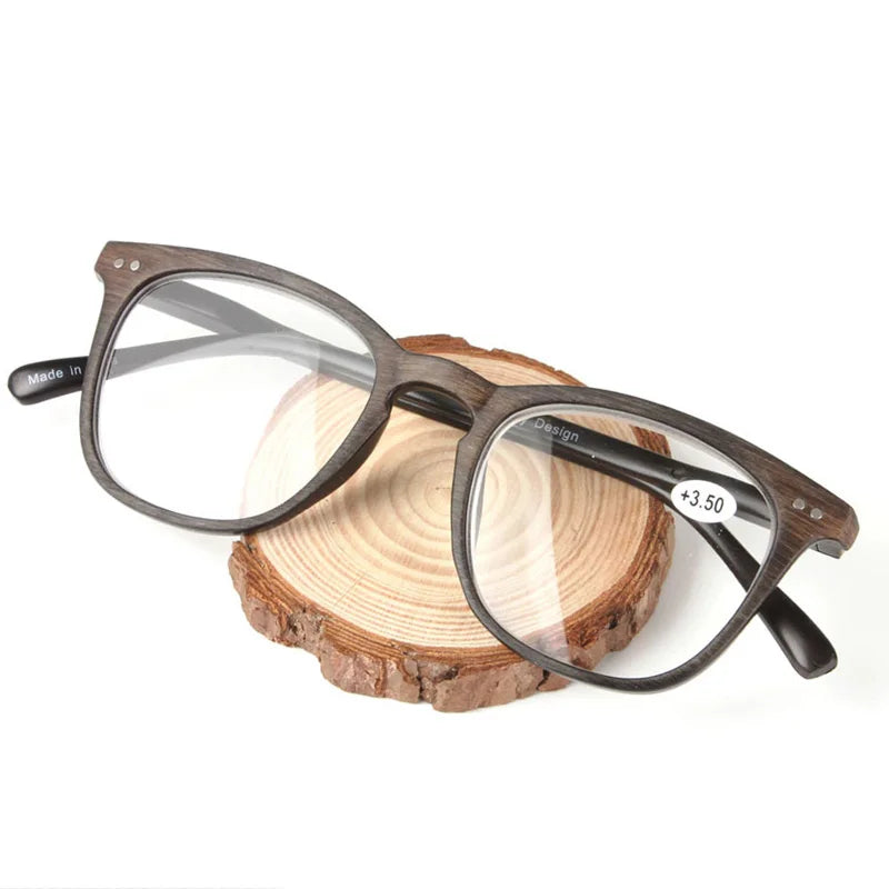 BelleVision Wood-Style Reading Glasses