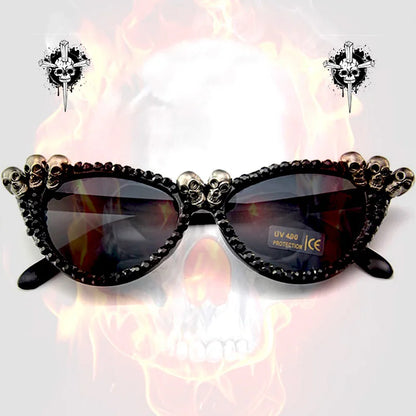 BelleVision Gothic Cat-Eye Sunglasses