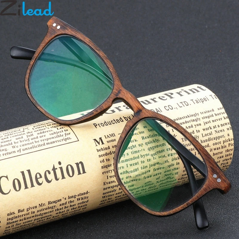 BelleVision Wood-Style Reading Glasses